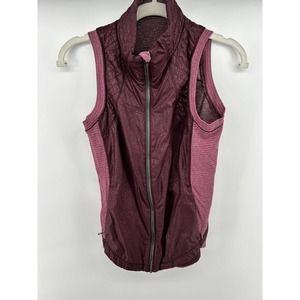 Lululemon Rebel Runner Bordeaux Berry Hyper Vest SZ SMALL